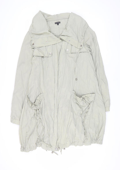 Womens UK Size 10 Marks and Spencer Green Parka Coat