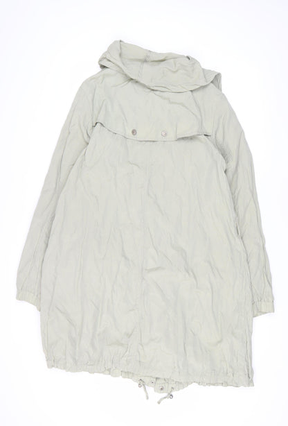 Womens UK Size 10 Marks and Spencer Green Parka Coat