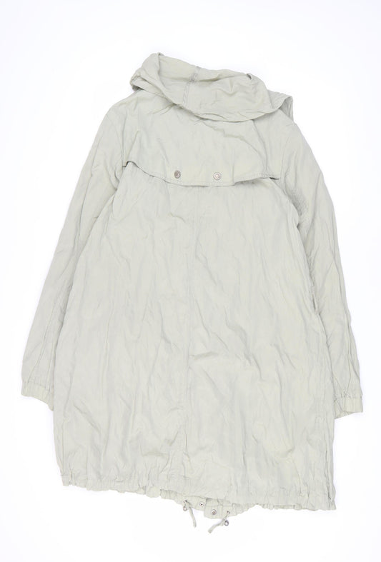 Womens UK Size 10 Marks and Spencer Green Parka Coat
