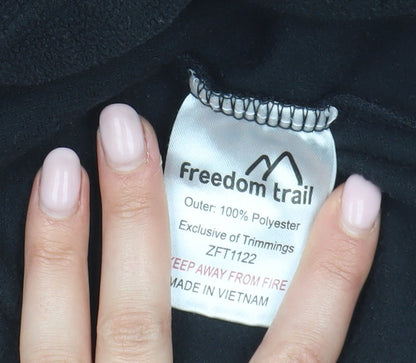 Freedom Trail Black Unisex Pullover Sweatshirt, S, Polyester