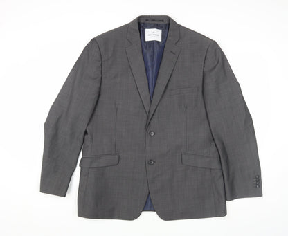 Mens UK Size 42 Daniel Hechter Regular Grey Suit Jacket