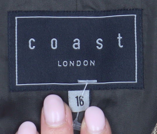 Womens UK Size 16 Coast Beige Blazer
