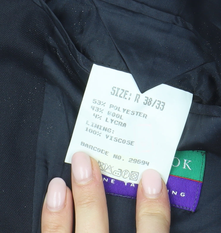 Mens UK Size 38 Westbrook Regular Black Suit Jacket