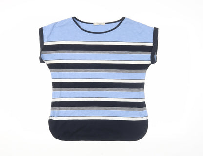 Womens UK Size M Oasis Blue Basic T-Shirt