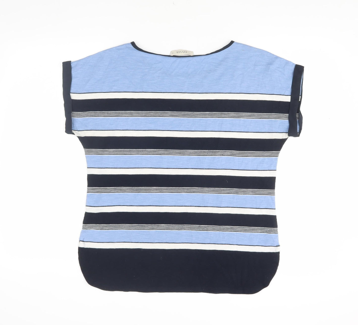 Womens UK Size M Oasis Blue Basic T-Shirt