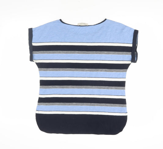 Womens UK Size M Oasis Blue Basic T-Shirt