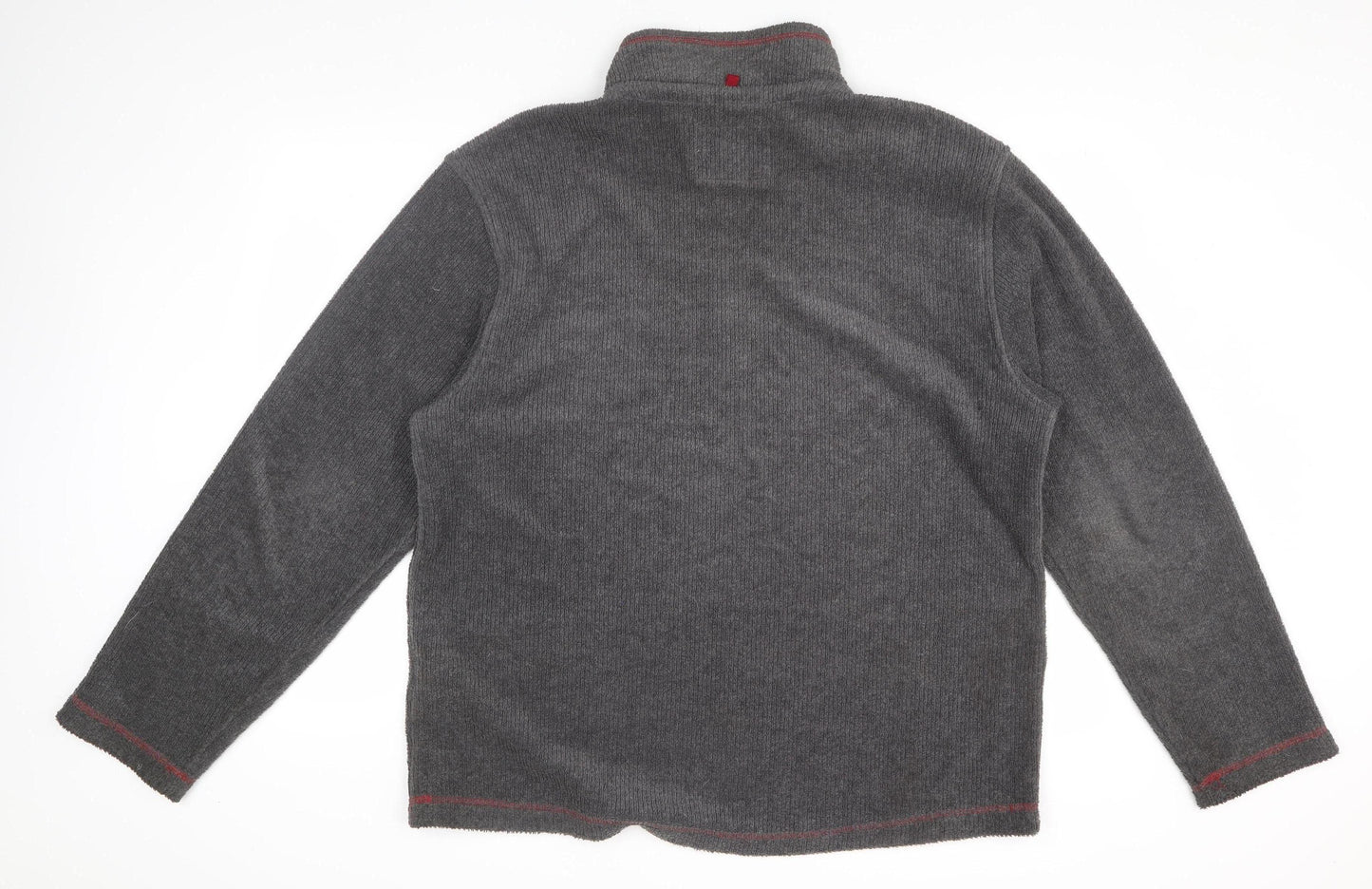 Mens UK Size L Marks and Spencer Grey 1/2 Zip Sweatshirt