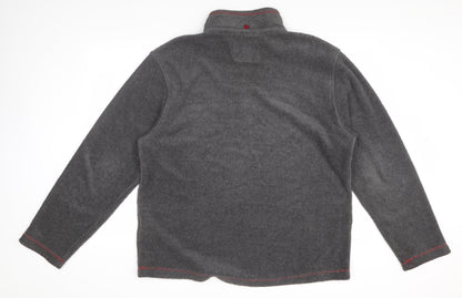 Mens UK Size L Marks and Spencer Grey 1/2 Zip Sweatshirt
