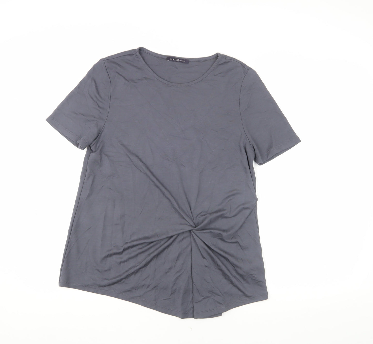 Womens UK Size 12 Marks and Spencer Grey Basic T-Shirt