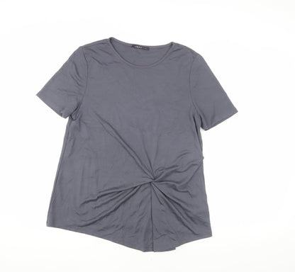 Womens UK Size 12 Marks and Spencer Grey Basic T-Shirt