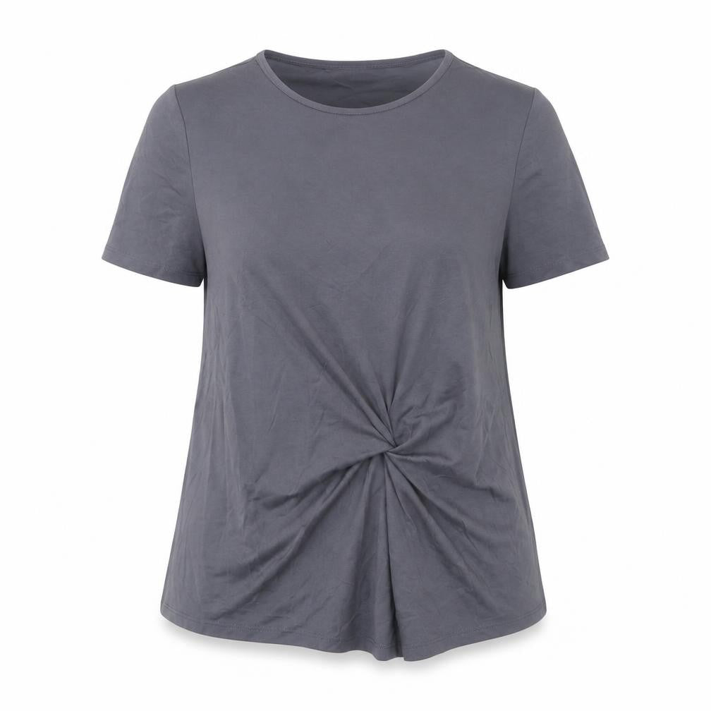Womens UK Size 12 Marks and Spencer Grey Basic T-Shirt