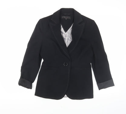Next Black Women's Petite Blazer, Size 6, Classic Business Wear