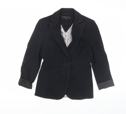 Next Black Women's Petite Blazer, Size 6, Classic Business Wear