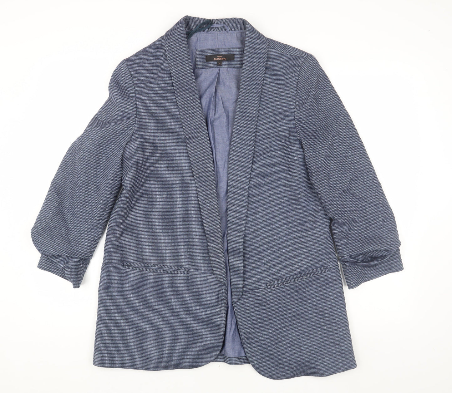 Next Women's Blue Houndstooth Blazer, Size 14