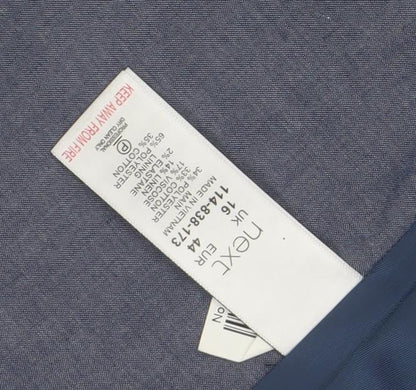 Next Women's Blue Houndstooth Blazer, Size 14