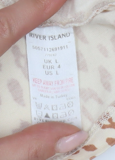 Womens UK Size L River Island Multicoloured  T-Shirt