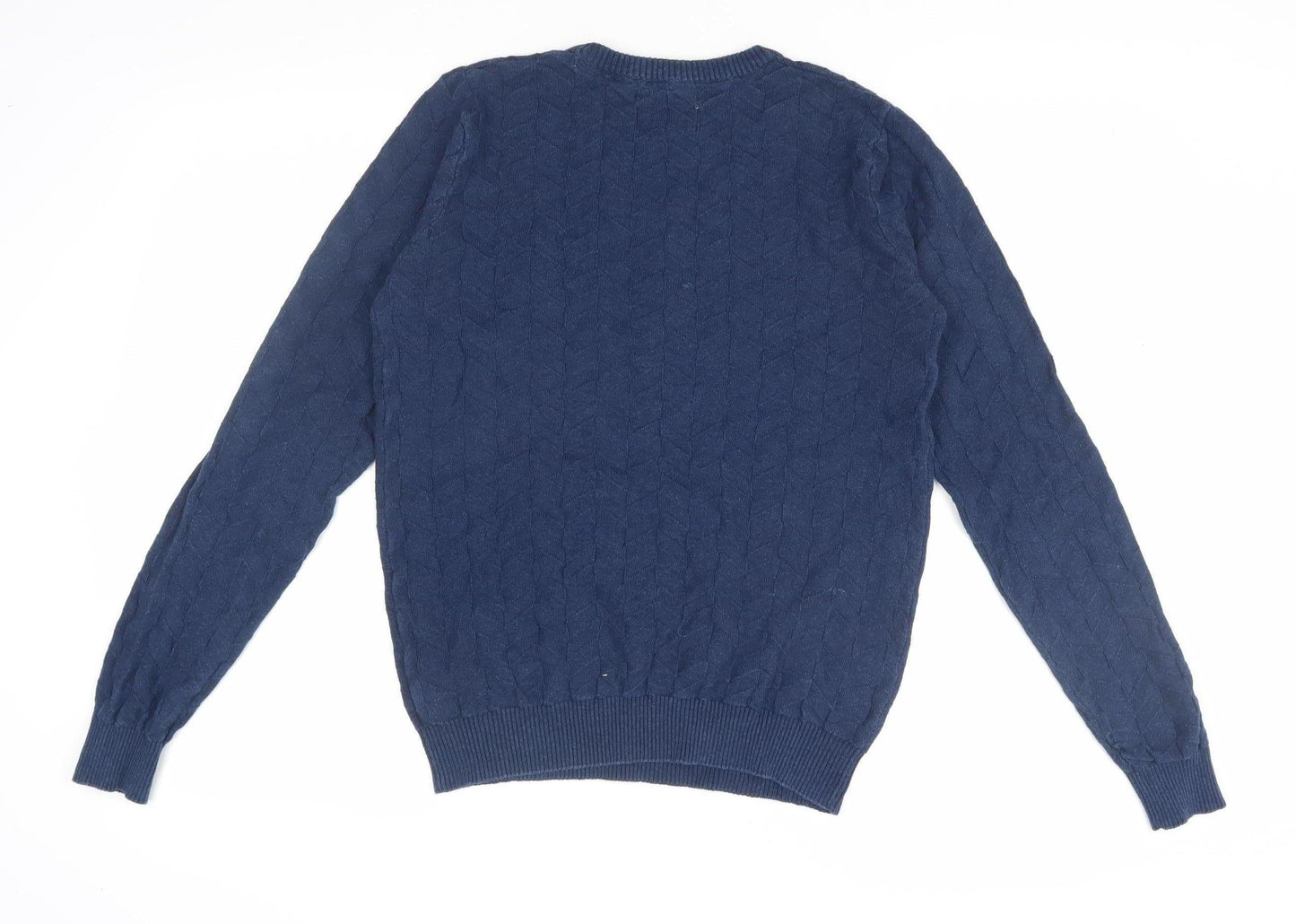 Lee Cooper Men's Blue Medium Pullover Jumper