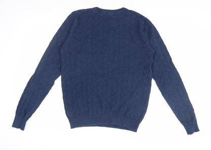 Lee Cooper Men's Blue Medium Pullover Jumper