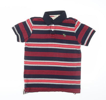 Abercrombie & Fitch Men’s Multicoloured Striped Polo M