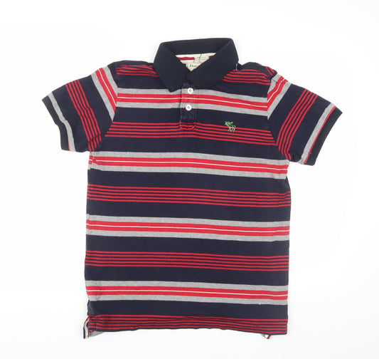Abercrombie & Fitch Men’s Multicoloured Striped Polo M