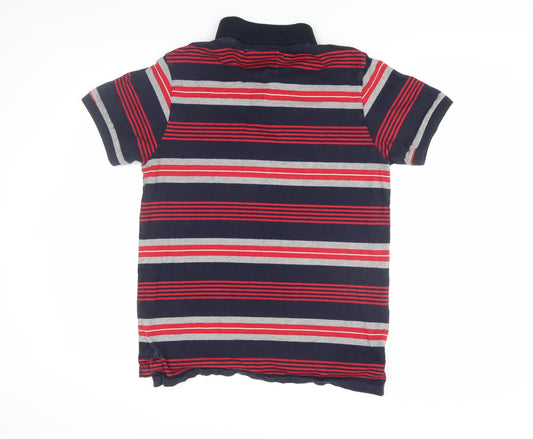 Abercrombie & Fitch Men’s Multicoloured Striped Polo M