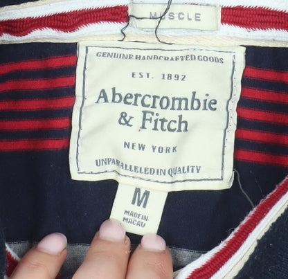 Abercrombie & Fitch Men’s Multicoloured Striped Polo M