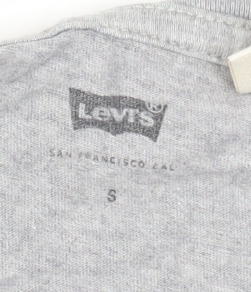 Levi's Men's Grey Graphic Print T-Shirt, Size S