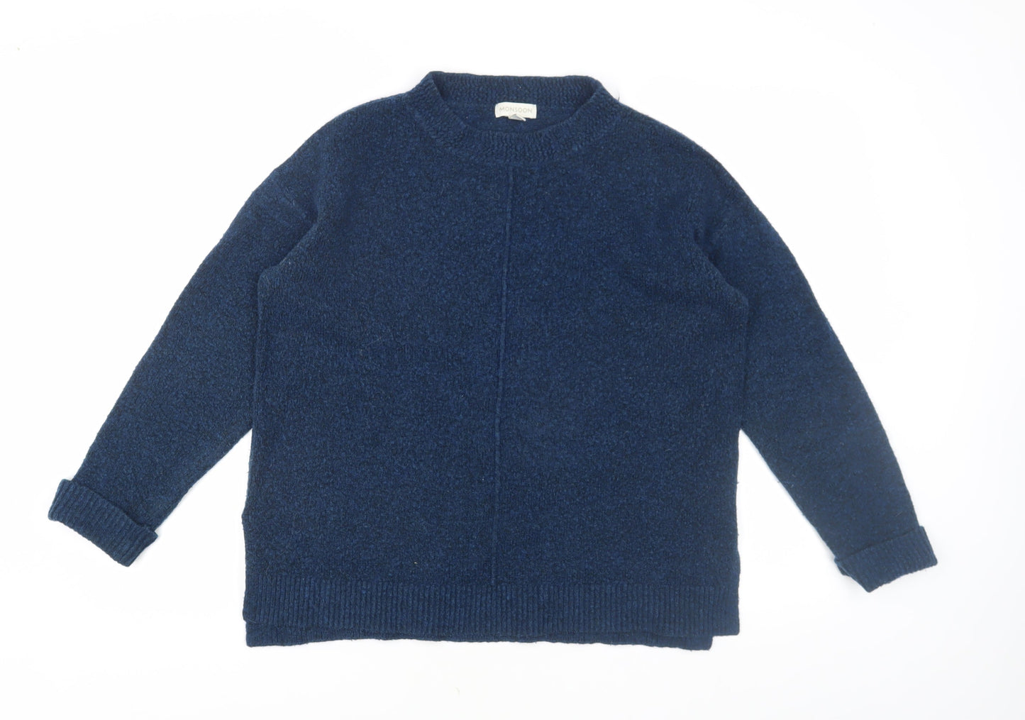 Womens UK Size M Monsoon Blue Pullover Jumper