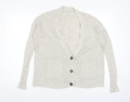 Abercrombie & Fitch Women's Ivory Cardigan XS