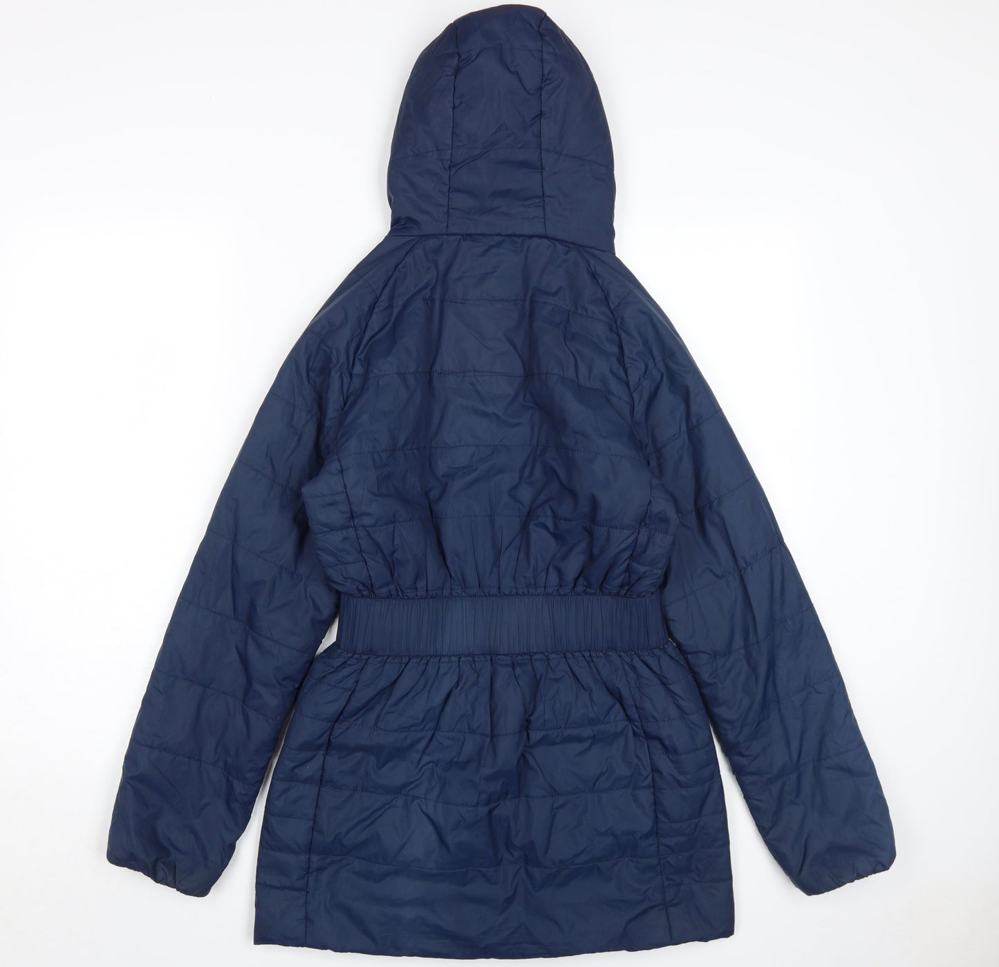 Craghoppers Girls Blue Puffer Jacket 13 Years Hooded & Belted