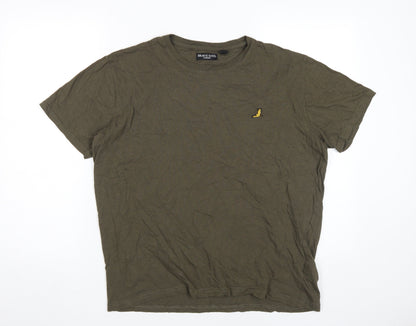 Mens UK Size L Brave Soul Green  T-Shirt