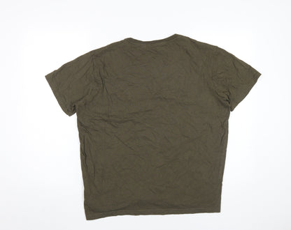 Mens UK Size L Brave Soul Green  T-Shirt