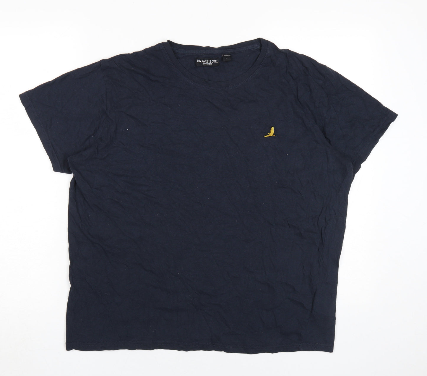 Mens UK Size L Brave Soul Blue  T-Shirt