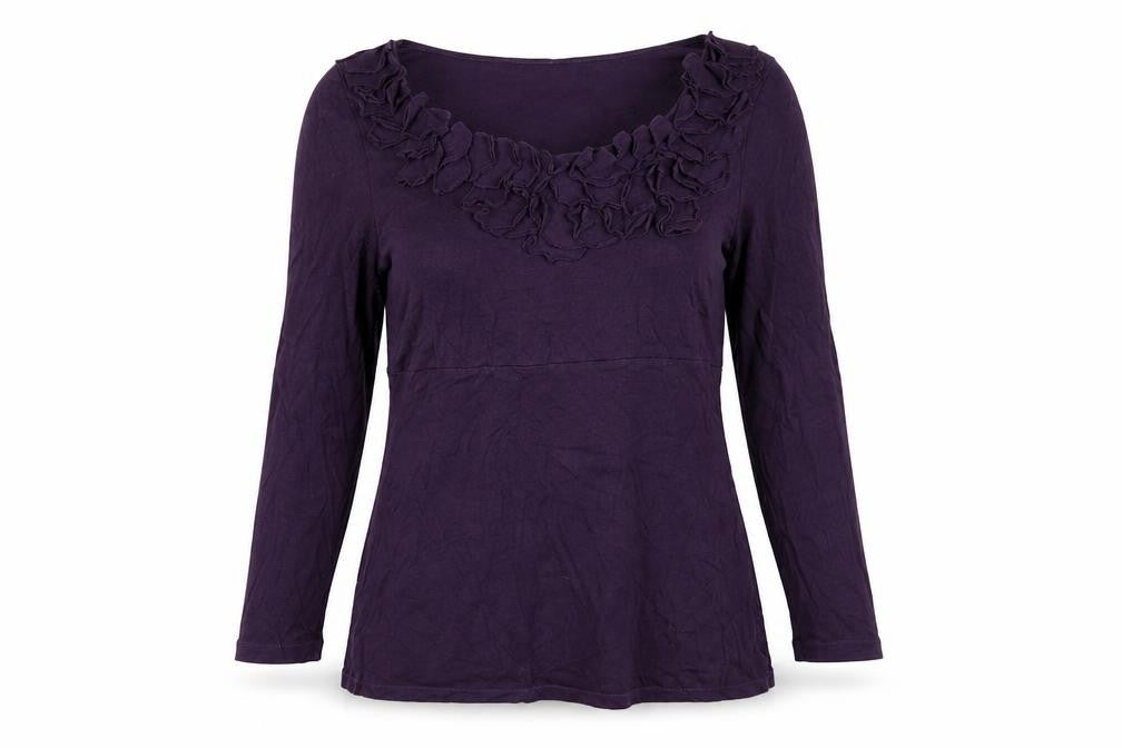Womens UK Size 12 Boden Purple Basic Blouse
