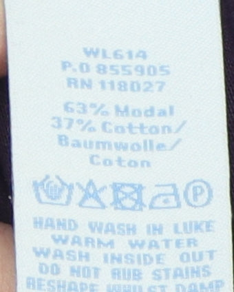 Boden Women's Purple Blouse 3/4 Sleeve Ruffle Detail