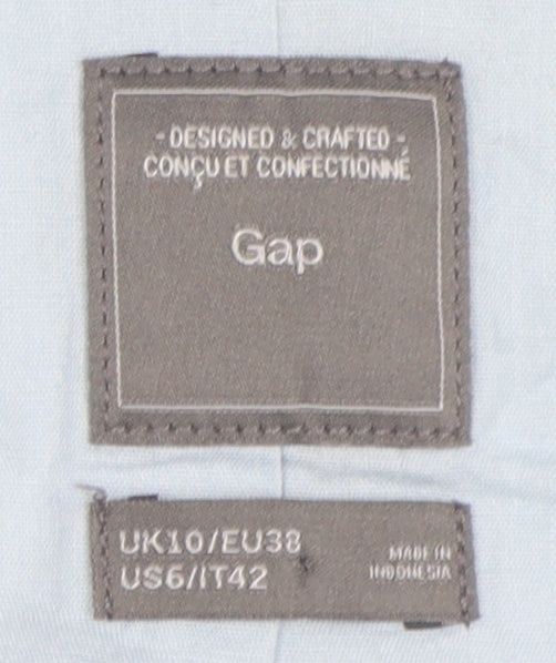 Gap Women's Blue Linen Blazer Size 10 Regular Fit