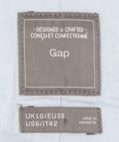 Gap Women's Blue Linen Blazer Size 10 Regular Fit