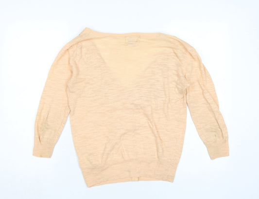 Womens UK Size 10 River Island Beige Cardigan Jumper