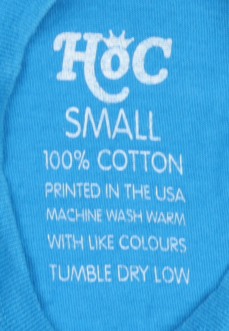Hands On Clothing Blue Unisex T-Shirt S Casual