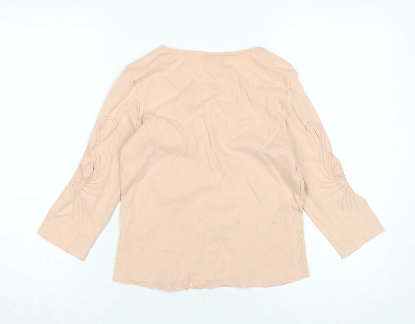 Womens UK Size 12 Principles Beige Basic Blouse