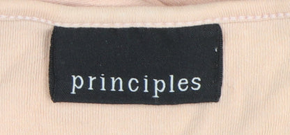 Womens UK Size 12 Principles Beige Basic Blouse