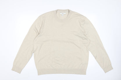 River Island Men's Beige XL Pullover Jumper