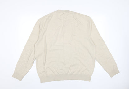 River Island Men's Beige XL Pullover Jumper