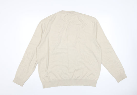 River Island Men's Beige XL Pullover Jumper
