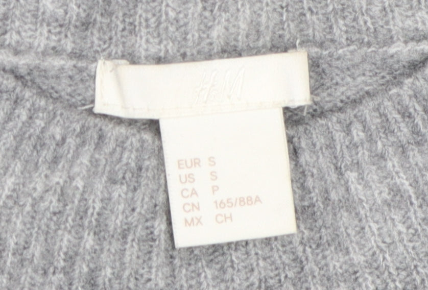 Womens UK Size S H&M Grey Pullover Jumper