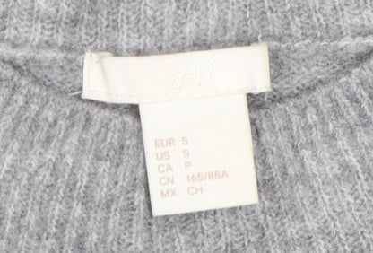 Womens UK Size S H&M Grey Pullover Jumper