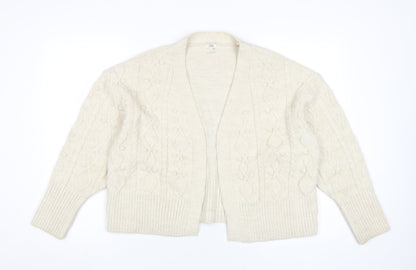 Womens UK Size M River Island Ivory Cardigan Jumper