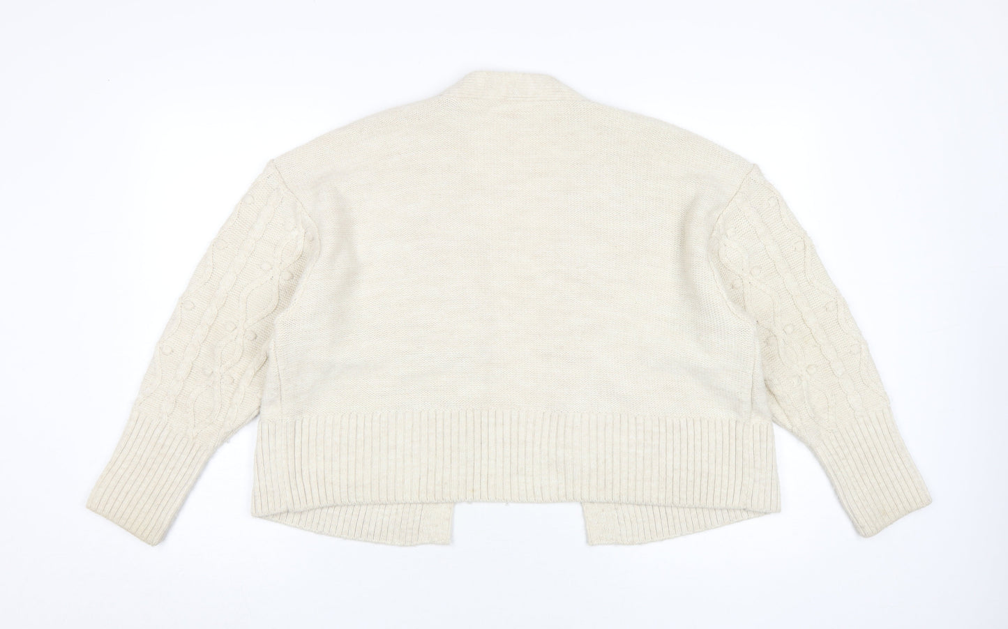 Womens UK Size M River Island Ivory Cardigan Jumper