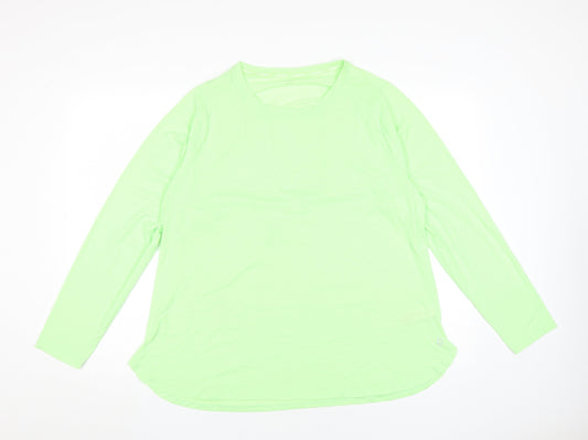 Marks & Spencer Women's Green Long Sleeve Pullover Top