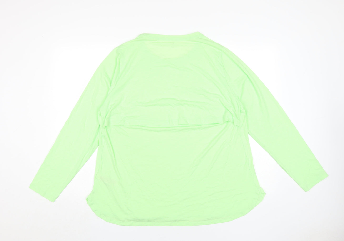 Marks & Spencer Women's Green Long Sleeve Pullover Top